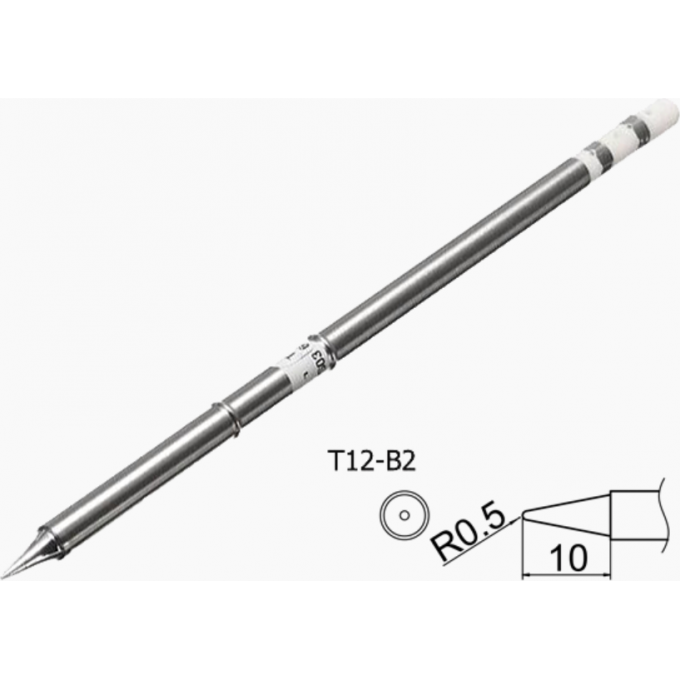 Жало для паяльника BAKON T12-B2 конус ⌀0.5 мм рабочая длина 10 мм 26A000018